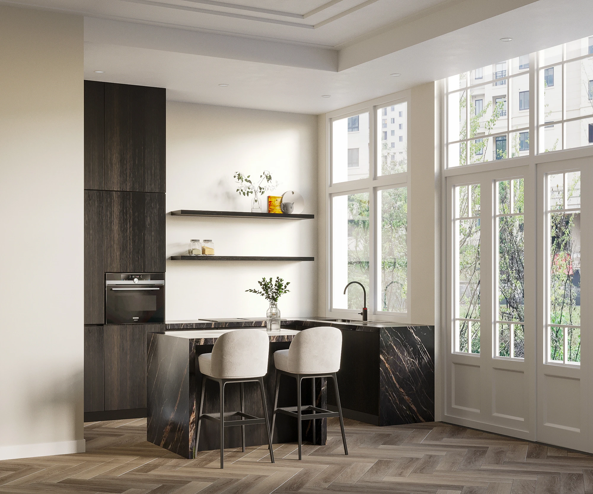 Artist impression van een Siematic Keuken in Amsterdam