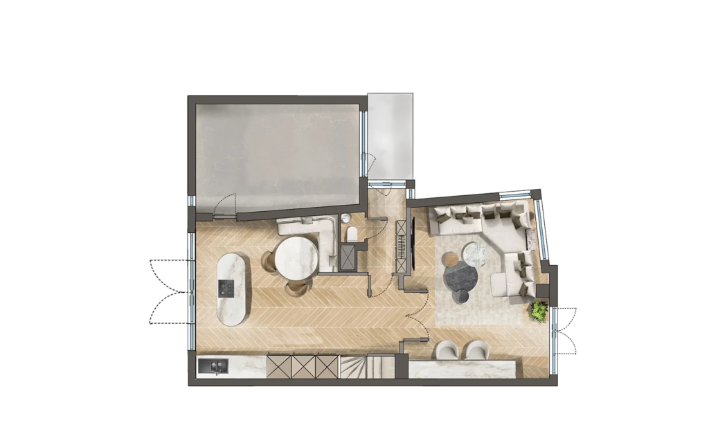 Sfeerplattegrond hotelresidentie