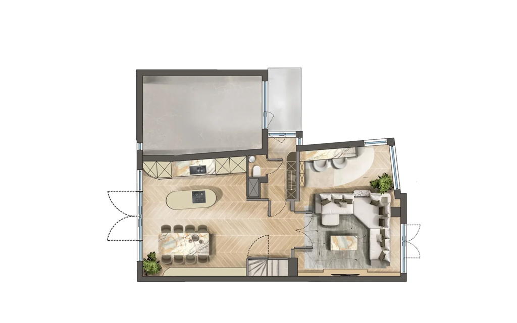 Sfeerplattegrond hotelresidentie